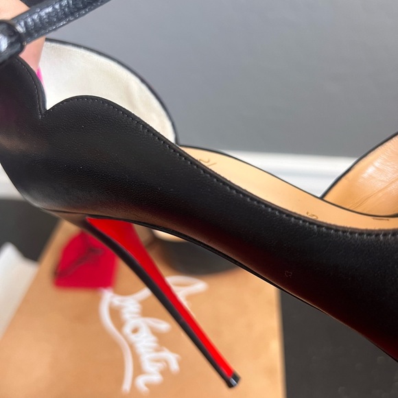 Christian Louboutin Round Chick Alta 120 NAPPA - size 38.5 - leather - Black - Picture 11 of 14
